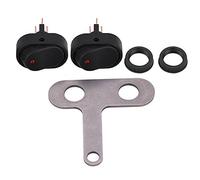 Commutateur de phare, Keenso Interrupteur de Phare de Moto 12V Universel LED avec Indicateur Guidon Bouton de (B)