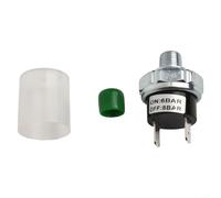 Commutateur de pression d'air 12 V/24 V avec filetage NPT 1/8", régulateur de pression automatique 6-10 bar pour compresseur d'air et klaxon d'air, boîtier en métal argenté/noir, charge jusqu'à 30 A