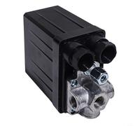 Commutateur de pression de rechange pour compresseur d'air 90-120 PSI 240 V pour filetage, collecteur à 4 ports, marche/arrêt automatique, pression maximale de 8 bars