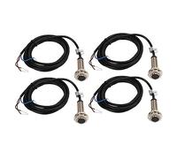 Commutateur de proximité Inductif, Capteur de proximité PNP 4 Pièces 3 Fils Normalement Ouverts pour Machine CNC