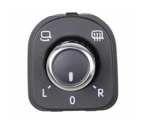 Commutateur De Réglage Du Miroir Latéral Chromé Noir METZGER Pour VW GOLF