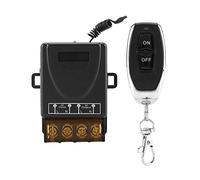 Commutateur de Relais de téléCommande sans Fil, 3000W Relais sans Fil unidirectionnel de commutateur de Commande Distance de récepteur + émetteur Batterie intéGRée (AC80-250V)