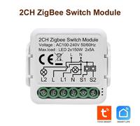 Commutateur de relais intelligent Tuya Zigbee pour lumières, 1/2/3/4 canaux