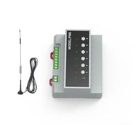 Commutateur de relais intelligent WiFi 6 canaux 16 A pour Tuya pour Zigbee Domotique avec indicateurs d'état LED et boutons manuels Gris 15 x 15 cm (pour zig-bee Ex)