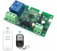 Commutateur de Relais Intelligent ZigBee à 1 Canal 5-12V Fonctionne avec Ewelink Tuya Smart Life Philips Hue SmartThings Alexa