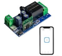 Commutateur de relais sans fil, module de relais intelligent WiFi avec interface USB et entrée CC 7-48 V pour télécommande d'appareils ménagers, modes de contrôle réglables