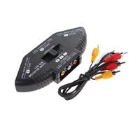Commutateur de répartiteur de vidéo AV RCA séparateur de boîte avec câble RCA à 3 voies pour STB TV lecteur DVD pour XBOX PS2