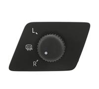 Commutateur de rétroviseur latéral, Bouton de Commutateur de Rétroviseur Latéral Commutateur de Rétroviseur Extérieur 6Q1959565H， Remplacement pour 9n 2.0 Total Flex 2008/10-2009/04, ABS + Métal