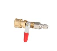 Commutateur de robinet à boisseau sphérique 1/4 en acier inoxydable et cuivre à connexion rapide pour nettoyeur haute pression avec contrôle précis du débit pour un lavage de voiture, nettoyage de