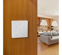 Commutateur de scène intelligent, interrupteur de scène contrôleur, 4 interrupteurs à 12 scènes, bouton poussoir requis pour ZigBee Hub pour Tuya