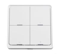 Commutateur de scène intelligent sans fil pour ZigBee à 4 boutons avec design à coller pour salle contrôlée par concentrateur et scènes de vie