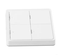 Commutateur de scène sans fil 4 boutons poussoirs 12 scènes pour application Tuya sans hub inclus Alimentation par piles Télécommande pour domotique