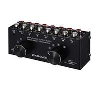 Commutateur de sélection de signal audio stéréo 6 entrées 2 sorties port RCA