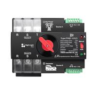 Commutateur de sélection électrique à transfert automatique à double alimentation, ATS 3P 63A 100A 125A 220V 230V, triphasé, sans interruption(63A)