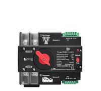 Commutateur de sélection électrique à transfert automatique à double alimentation triphasé 2P3P4P 63A 100A 125A 230V ATS ininterrompu(3P L N 220V-230V,125A)