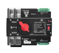 Commutateur de sélection électrique à transfert automatique à double alimentation triphasé 2P3P4P 63A 100A 125A 230V ATS ininterrompu(4P L N 220V-230V,63A)