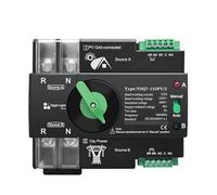 Commutateur De Sélection Électrique À Transfert Automatique Double Alimentation ATS 220 V 230 V For Rail DIN, Ininterrompu, 2P 63 A 100 A 125 A TOQ7 PV(100A)