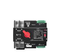 Commutateur de sélection électrique automatique triphasé 2P3P4P 63A 100A 125A 230V à double alimentation, sans interruption TOQ7(4P L N 220V-230V,63A)