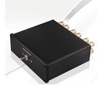 Commutateur de signal audio, boîte de sélection RCA stéréo 4 en 1, aucune alimentation nécessaire pour barre de son, casque, tourne-disque