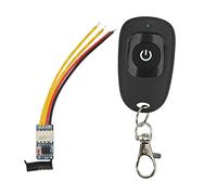 Commutateur de télécommande à relais sans fil miniature avec émetteur et récepteur - Fréquence 433,92 MHz - Plage DC 3,5 V à 12 V - Sortie 1 A MOS à faible chute pour bandes LED