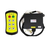 Commutateur de télécommande industriel A600, contrôleur étanche à 6 boutons for palan électrique et pont roulant arrière de voiture(Silver,DC-AC 36-480V)