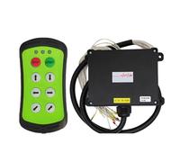 Commutateur de télécommande industriel A600, contrôleur étanche à 6 boutons for palan électrique et pont roulant arrière de voiture(Yellow,DC-AC 36-480V)