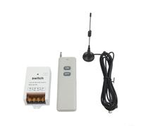 Commutateur de télécommande sans fil 433 MHz, 100-240 V CA 30 A, 3000 W | Charge, Automaintien/Verrouillage/Manuel, Pour Pompes Moteurs Lampes, Câblage Simple, Noir (blanc)