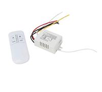 Commutateur de Télécommande sans Fil émetteur Récepteur de Lumière Murale Numérique Longue Distance2 Voies ON OFF 220V 2 Yam 802 Télécommande