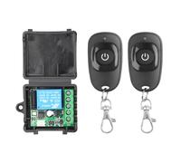 Commutateur de télécommande sans fil universel 433Mhz,Module récepteur de relais DC 12V 1CH,transmetteur RF,bouton d'apprentissage,télécommande - Type 2Remote 1 Receiver