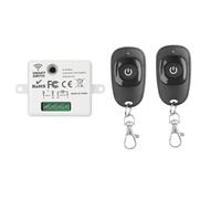 Commutateur De Télécommande Sans Fil Universel,Mini Récepteur,Lampe À Led Domestique,433Mhz,110V,220V,10A,Citations.2Remote 1Receiver.