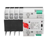 Commutateur de Transfert Automatique, 400V 4P 100A Monté Sur Rail Din Triphasé 4 Fils Contrôle de Puissance Mécanique Sans Interruption Disjoncteur Automatique