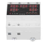 Commutateur de Transfert Automatique, 4P 63A 110V L1, Sélecteur de Phase Prioritaire, Onduleur, Générateur avec contre les Surintensités, contre les (AC220V)