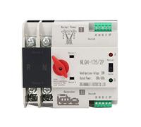 Commutateur de Transfert Automatique à Double Alimentation AC 230V 2P 20A/32A/50A/63A/80A/100A ATS PC Commutateur à Bascule Automatique pour électricité Municipale, UPS, Onduleur, Solaire(63A)