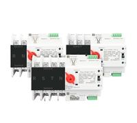 Commutateur De Transfert Automatique À Double Alimentation ATS 2P 3P 4P For Rail DIN, Commutateurs De Sélection Électriques, Alimentation Sans Interruption 63 A 100 A Mini(4P,110V 100A)