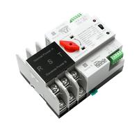 Commutateur de transfert automatique à double alimentation ATS 2P 3P 4P for rail DIN, commutateurs sélecteurs électriques ininterrompus 63 A 100 A Mini(2P,110V 100A)