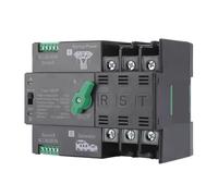 Commutateur de transfert automatique à double alimentation | Rail 2P 3P 4P Alimentation ininterrompue 63A 100A 220v 50/60HZ HQ(NO.2,220V 63A)