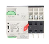 Commutateur de transfert automatique à double puissance 3P milliseconde, contrôleur de synchronisation à commutation rapide, AC220V, Type Rail ATS secteur vers moteur 63A