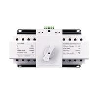 Commutateur de transfert automatique à double puissance, 4P 63A 380V, Type MCB, 1 pièce (Size : 2 input 2 output)