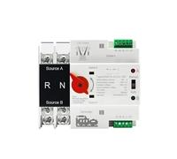 Commutateur de transfert automatique à double puissance, Rail DIN 2P ATS, commutateur de sélection, générateur de millisecondes non-stop, 100A AC 220V