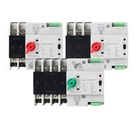 Commutateur de transfert automatique double alimentation 2P 3P 4P Rail DIN 220 V CA 63 A 100 A Sélecteurs Générateur d'alimentation sans interruption(City Grid-City Grid,2P 125A)