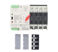 Commutateur de Transfert Automatique Double Alimentation AC220 V, 4 pôles, Commutation milliseconde, commutateur de Commutation de générateur ATS (63a)