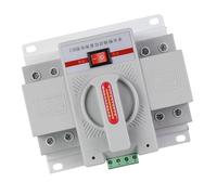 Commutateur de Transfert Automatique Double Puissance 63A 380V-commutateur Double Circuit Gris 2P Haute Puissance for Une Gestion fiable de l'alimentation(40A)