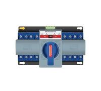 Commutateur de Transfert Automatique Double Puissance, commutateur triphasé Miniature 2P 63A 3P 100A 4P 63A(4p 63A)