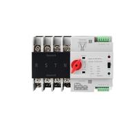 Commutateur de transfert automatique/manuel à double puissance ATS 220V, commutateur de sélection électrique 4P, disjoncteur sur Rail Din(100A)