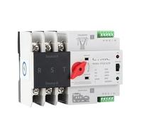 Commutateur de transfert automatique/manuel à double puissance, commutateur de sélection électrique ATS 3P 220V, disjoncteur sur Rail Din(100A)