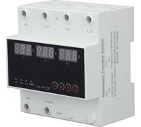 Commutateur de transfert automatique Montage sur rail DIN 3 phases Affichage LED ajustable Protection contre la surtension AC110V