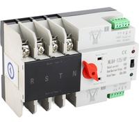 Commutateur de transfert automatique monté sur rail Din 4P 3 phases 4 fils Contrôle de l'alimentation sans coupure 400V100A