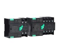 Commutateur de transfert automatique Rail ATS Dual Power 2P 3P 4P 63A 100A Sélecteur électrique for alimentation sans interruption(2,125A)