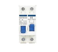 Commutateur de transfert de puissance double manuel 1P-1P/disjoncteur de verrouillage puissance photovoltaïque AC 220V 380V avec protection contre les fuites(AC 80A - AC 80A)