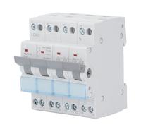 Commutateur de Transfert Manuel 4P, Double Alimentation, Commutateur de Transfert, Disjoncteur de Verrouillage Simple Face, Interrupteur d'isolement, Montage sur Rail DIN 400VAC